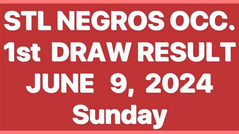 STL Negros Occidental Results June 1 to 30, 2024.